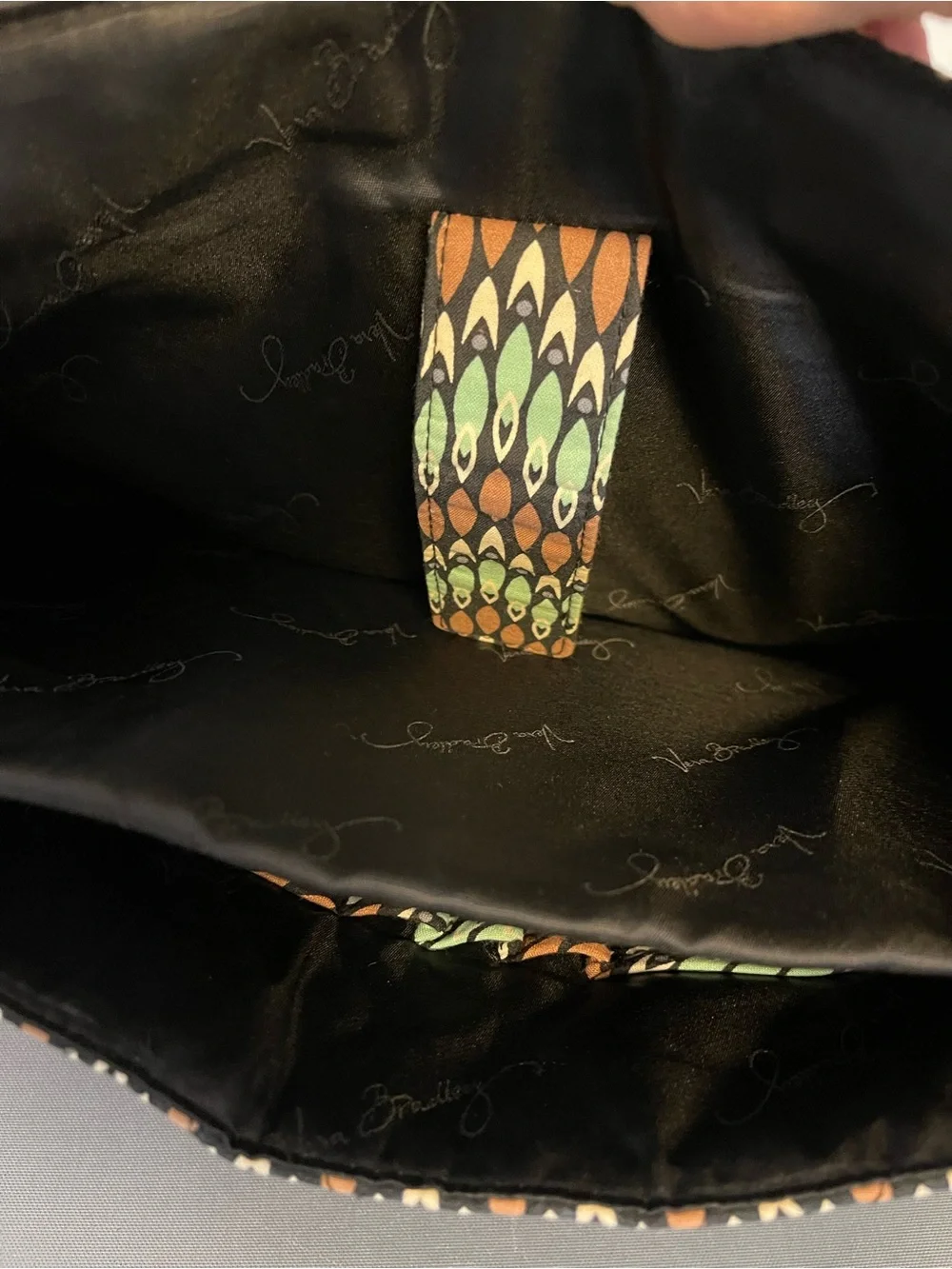 Vera Bradley Crossbody Messenger Computer Shoulder Bag in Brown & Teal - 16”W